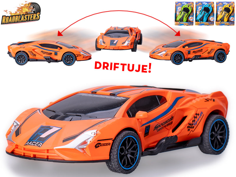 Roadblasters auto 16cm sportovní driftující 4barvy v krabičce