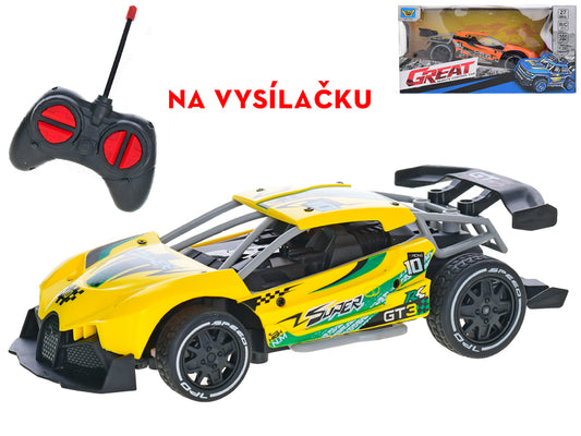 R/C auto sportovní 1:20 20cm 27MHz na baterie plná funkce 2barvy v krabičce