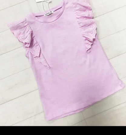 Růžové tričko s krátkým rukávem pro holku